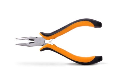 Плоскогубці подовжені (довгогубці) зі зворотною пластиною, 115 мм