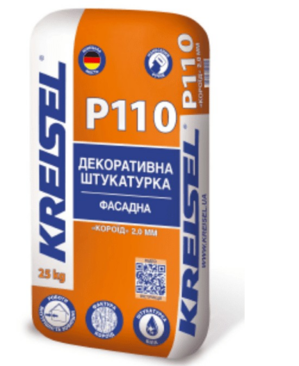 Р110 KREISEL Мінеральна штукатурка "КОРОЇД" 2мм/25