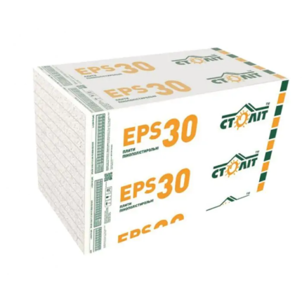 Плити зі спіненого полістиролу Століт EPS 30 30мм 20шт/пач