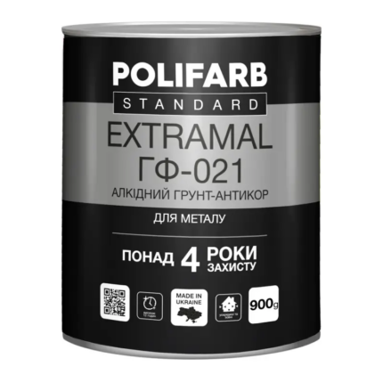 ExtraMal Polifarb ГФ-021 сірий 0,9кг