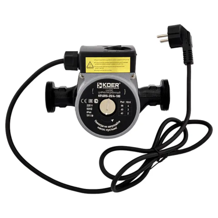 KOER KP.GRS-25/4-130 Насос циркуляційний, Н=4М, Q=3кбМ, P=88Вт (з кабелем, без гайок )
