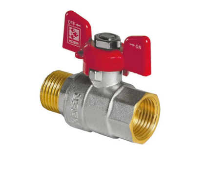 KOER KR Кран кульовий 218 - 1" FM , ручка "метелик"