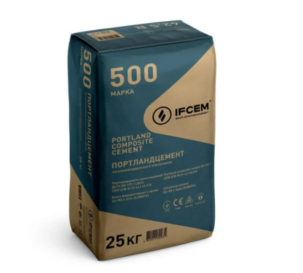 Цемент СЕМ II/ В-М (V-LL) 42,5 R палетизований((25 кг)європакет на піддоні 1,4т