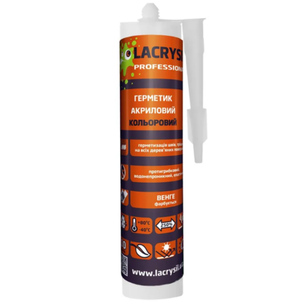 Герметик LACRYSIL акриловий кольоровий "Венге" 0,28мл