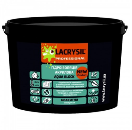 Мастика LACRYSIL блакитна гідроізоляційна 3кг