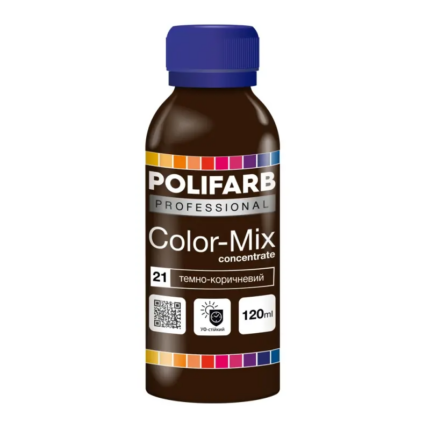 Color Mix Polifarb 21 тем.корич. 0,12л