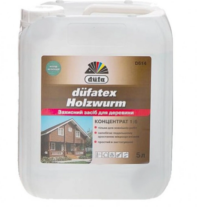 Засіб DUFA захисний для деревини Dufatex Holzwurm зелений 5л