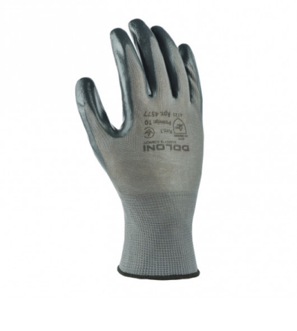 Рукавички Долоні трикотаж з нітрил.покриттям, сірий, 10 розмір