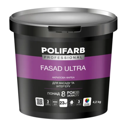 Фарба Polifarb ФасадУльтра 4,2кг