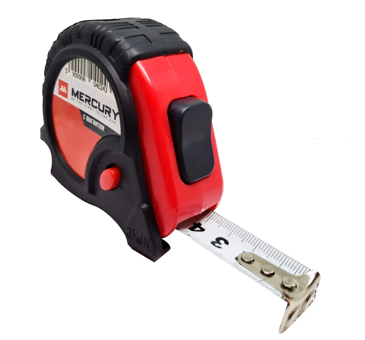 edb857745dc711f0b7e8b42e99c9b7fd_0e1496fb0bf811f1b80cb42e99ccff36 Рулетка Mercury гум.корпус з магнітом 5м*19мм - Зображення 1