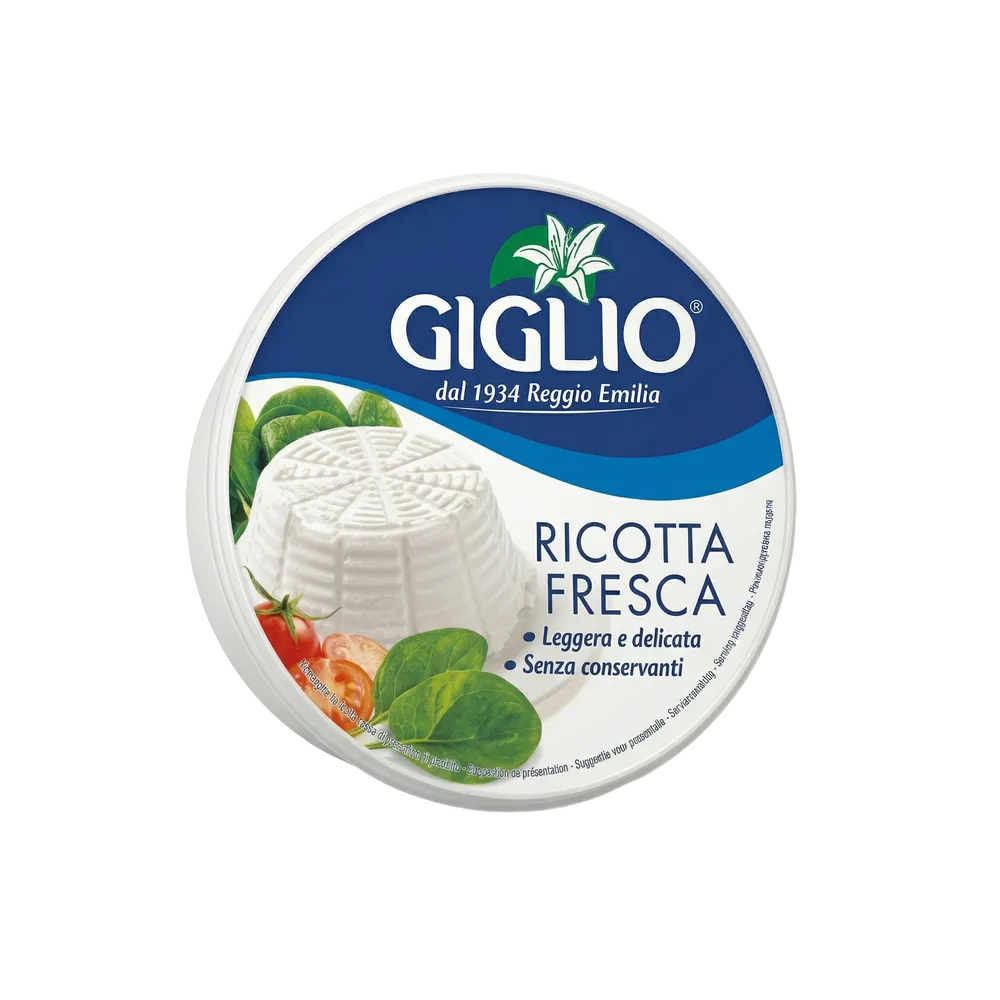 dlr15201 Сир Ricotta Export 44% (Giglio), 250 г - Зображення 1